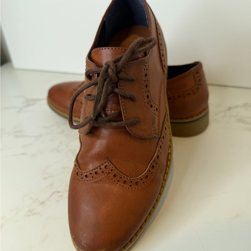 Aldo Kids Brown Leather Dress Shoes - Picture 6 of 13